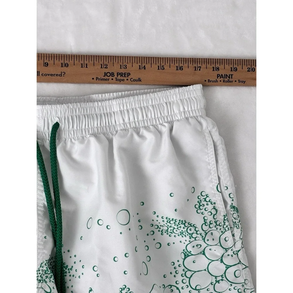 Vilebrequin Men's Swim Trunks 3XL White Green Sea Turtle‎ Luxury Bulgaria 0686